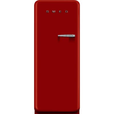 Smeg CVB20LR1 60cm 'Retro Style' Upright Freezer in Red with Left Hand Hinge Smeg CVB20LR1 60cm 'Retro Style' Upright Freezer in Red with Left Hand Hinge